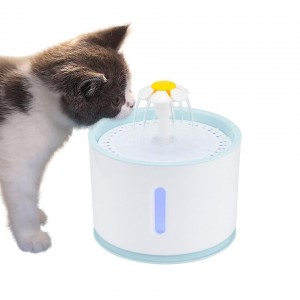 Cat Automatic Feeder Drink Filter Automatic Cat Water Fountain For Pets Water Dispenser Large Spring Drinking Bowl With Led